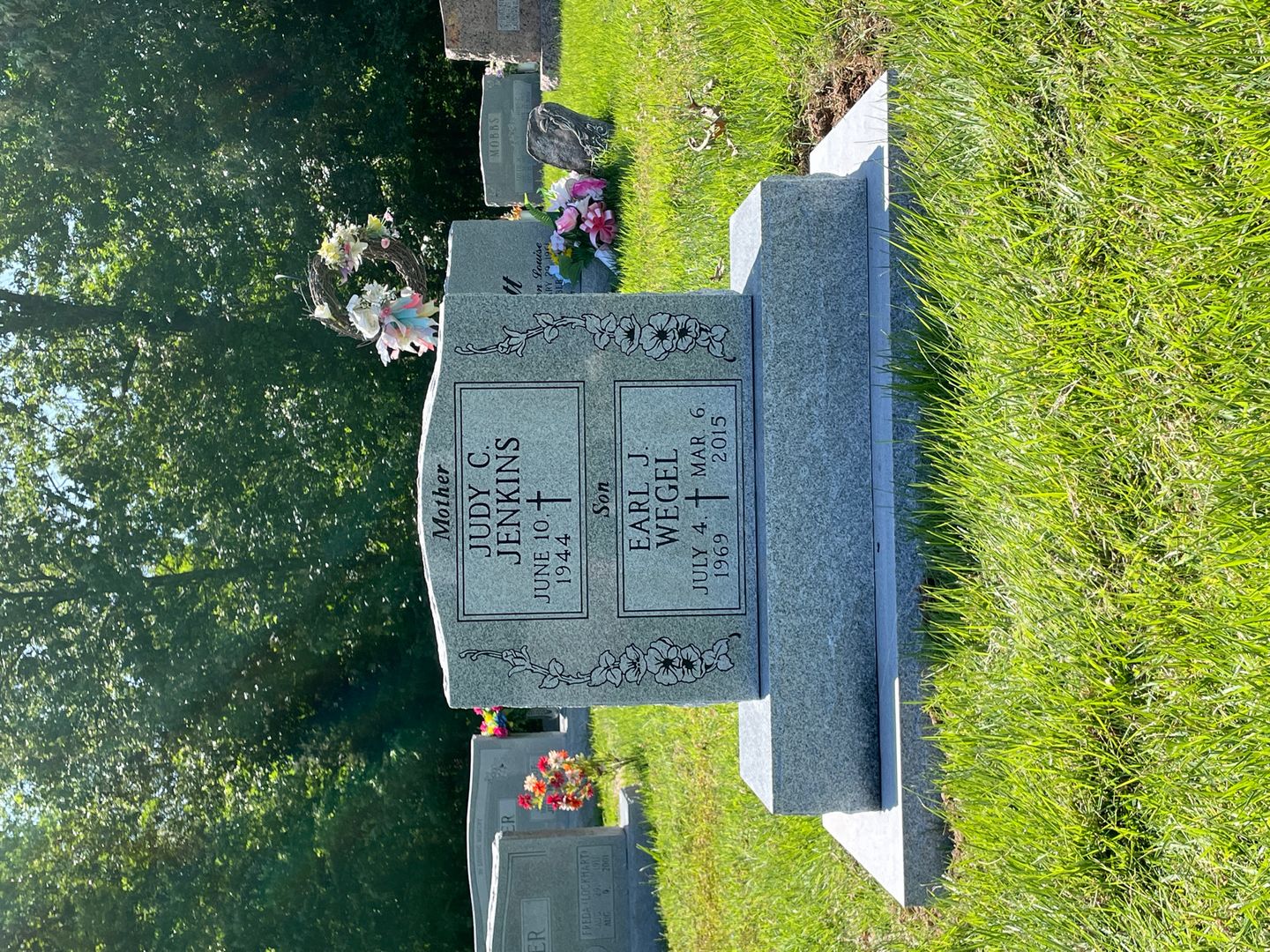 Earl J. Wegel's grave. Photo 1