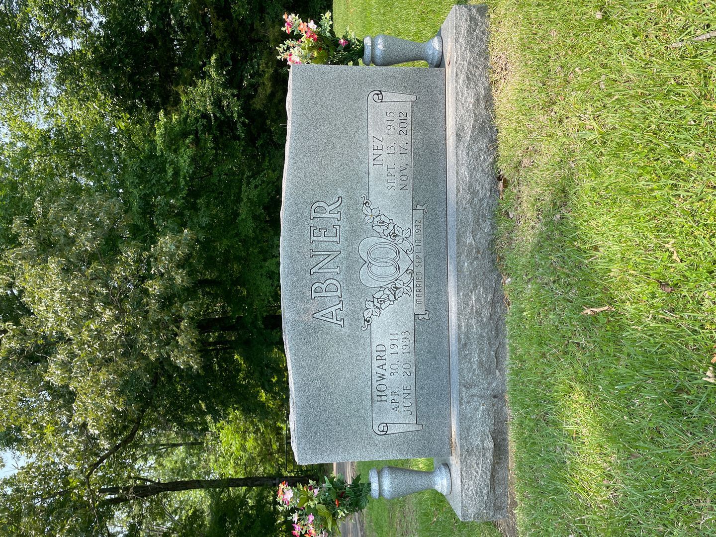 J. Howard Abner's grave. Photo 1